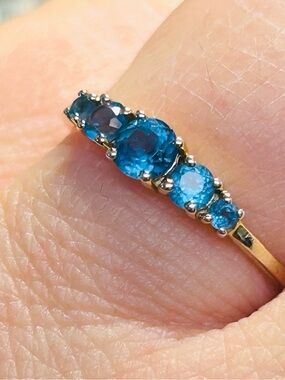 14K gold over sterling silver ring size   8